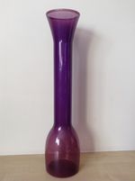2007 Tall 43cm “Las Vegas Nevada” Souvenir Drinking Plastic Glass. Purple. VGC.