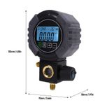 ༝Digital Single Manifold Meter 0-6000 Kpa AC HVAC Refrigeration Pressure Tester