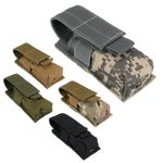 LED Flashlight Torch Nylon Pouch Holster Belt Clip Case Bag Holder Waist Pouch