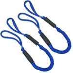 2X Marine Bungee Dock Line/Boat Mooring Rope Bungee Tie Down Stretch Blue UK