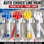 12 x Line Marker Aerosol Spray Paint Speedline 750ml, Survey Marker, Field, Road