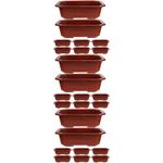 Coffee Colored Durable Planter Shelf with Drain Holes for Indoor Plants