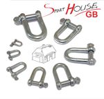 Dee Shackles 5mm 6mm 8mm 10mm 12mm - 28mm D Shackle Galvanised Steel Zinc Plated