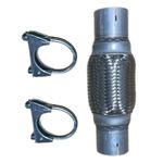 Exhaust Flexi 54mm Repair Pipe Flexible Repair Tube Join 2.12" x 8" 50200