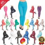 Ladies Stretch Skinny Jeans Jeggings Pants Womens Trousers Slim Fit UK Size 8-26