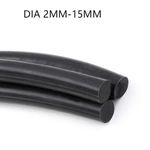 Black Fluorine Rubber solid Round Sealing Strip O-ring Seal Cord Dia 2mm-15mm