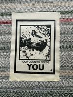 Crass - Large Back Patch- Hand Printed - A4 - Sew-On 