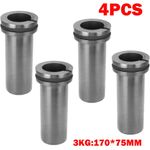 4Pcs Graphite Crucible 3KG Metal Smelting Tool For Gold Silver Melting Metal UK