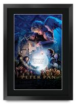 Peter Pan Movie Film Poster Cast Signed Printed Autograph A3 Framed Memorabilia