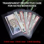 10Pcs Thick Clear Storage Case for PMG/ACG/PCCB Graded Note Slab Currency Sleeve