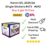 Panini EFL 2025/26 Football Stickers #473 - #692 Buy 4 get 10 Free 2025 2026