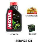 Service Kit For lexmoto lxr 125 (Oil,Spark Plug & Oil Filter)