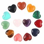 1-30 Natural Rose Mixed Quartz Love Heart Crystal Healing Stone Gemstone Pendant