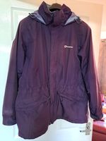 Berghaus Ladies Goretex Purple Waterproof Longline Jacket Size 16