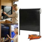Tambour Door, Roller Door,Campervan Motorhome Caravan Gloss Black Finish 50x50.8