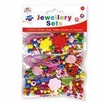 Wooden Bead Jewellery Set - Make Your Own Kids Children Necklace Bracelet BFF