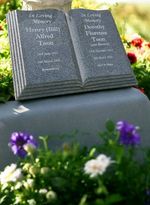 Personalised Granite Open Book Bible Memorial Grave Plaque Cemetery Headstone