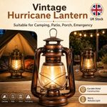Retro Hurricane Paraffin Hanging Lamp Lantern Camping Oil Light Kerosene Lights