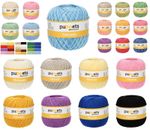 Puppets Crochet Cotton Thread El Dorado No 10 - 50g Ball Plain Variegated