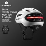 ROCKBROS Adult Bike Helmet with USB Rechargeable Helmets LED Front & Back Light
