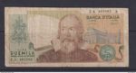 ITALY- 1973 2000 Lira Circulated Banknote as Scans