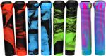 SLIDE ON HANDLEBAR GRIPS FOR PRO STUNT SCOOTER MIXED RED BLUE ORANGE GREEN BLACK