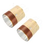 Woofer Voice Coil 1.26x0.51" 2 Layers Round Copper Wire Speaker Coil 2 Pack