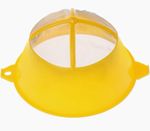 5pcs Reusable Yellow Plastic Mesh Paint Strainer for Spray Paint Airbrush Tools