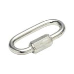 QUICK LINE SCREW LOCK FASTENER HOOK CARABINER CLIP STEEL HIKING CAMPING