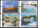 2002 MALTA ATM Stamps 1-4 / Frama Machine 06 / Qormi / 7ct MNH