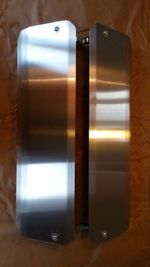 08  HGV MAN TGA TGL TGM range pair mirror covers guards BRUSHED stainless steel