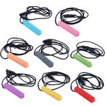 Sensory Chew Necklace Biting Teething Toys Autism ADHD Kids Chewy Adults Baby