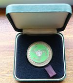 1996 MGP Junior MMCC Manx Isle of Man TT Competitor Finisher's Medal &box SILVER
