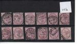 GB - Q. Victoria (A 196 ) - 1881 - Penny lilacs  x 12 - used