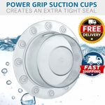 Bathtub Overflow Drain Cover Suction Cup Seal Bathtub Stopper for Bath