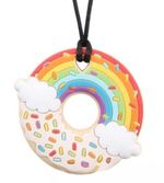 Donut Chew Necklace – Sensory Chewelry for Autism, ADHD, Biting & Teething Kids
