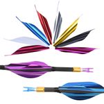 50X Spin Vanes 1.8" Spiral Feather Arrow Fletches Archery Bow Shooting Shaft DIY