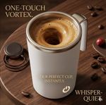 Self-Stirring Coffee Mug – Magnetic Mixing, Stainless Steel, USB Rechargeable