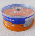 Verbatim DVD-R 4.7GB, Blank Recordable 16 x Speed Disc, 120 Min, 25 Spindle Pack