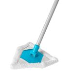 Telescopic Triangle Mop Microfibre Bathroom Kitchen Shower Tile Glass Cleaning