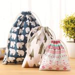 Drawstring Storage Organiser Bags Set Travel Laundry Shoe Toy Clothes Pouch Home