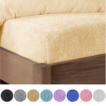 EXTRA DEEP TEDDY FLEECE FITTED SHEET WARM COSY FLUFFY BEDDING SINGLE DOUBLE KING