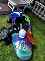 Jackson 4Fun Single Seat Kayak Multicolour with Paddle Helmet Spray Deck Jacket