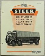 LEYLAND Steer Heavy Duty Goods Chassis Sales Brochure Nov 1938 Ref 548A