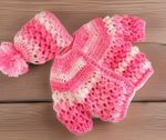 Stunning Very Cuddly Baby Girl Or Reborn Cardigan And Hat Three Months Up
