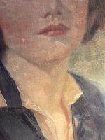 Vintage/antique Oil Portrait Painting 1926.Americas Most Beautiful Waitress