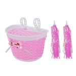 Girls Bicycle Bowknot Shopping Front Basket Childs/Childrens/Kids Bike/Cycle