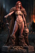 Painted Red Sonja Statue 1/4 Sexy Figure