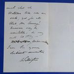 1879 Arthur Wellesley, 2nd Duke of WELLINGTON, signed letter from Stratfield Say