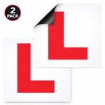 2 Pack L Plates Fully Magnetic Strong Hold UK Learner Diver Car Van